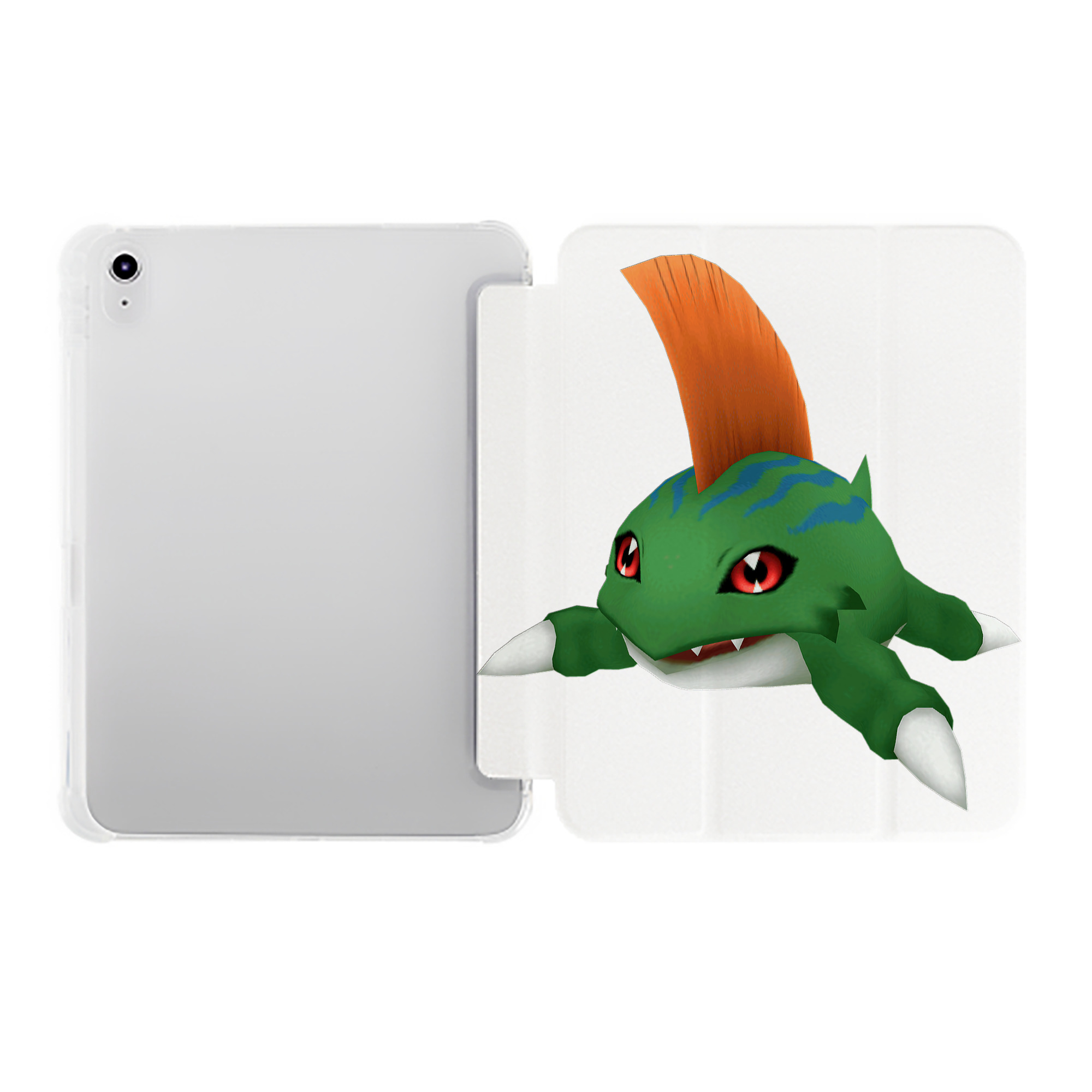 （画像用） Digimon デジタルモンスター/デジモン IPad ケース ペン収納付き 三つ折りスタンド PUレザー×シリコン 対応機種9.5/10.5/10.9インチ